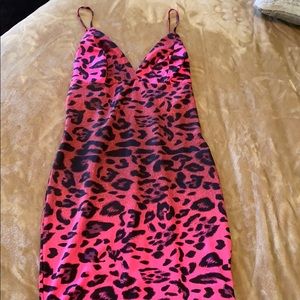 New Dolls kill pink leopard dress